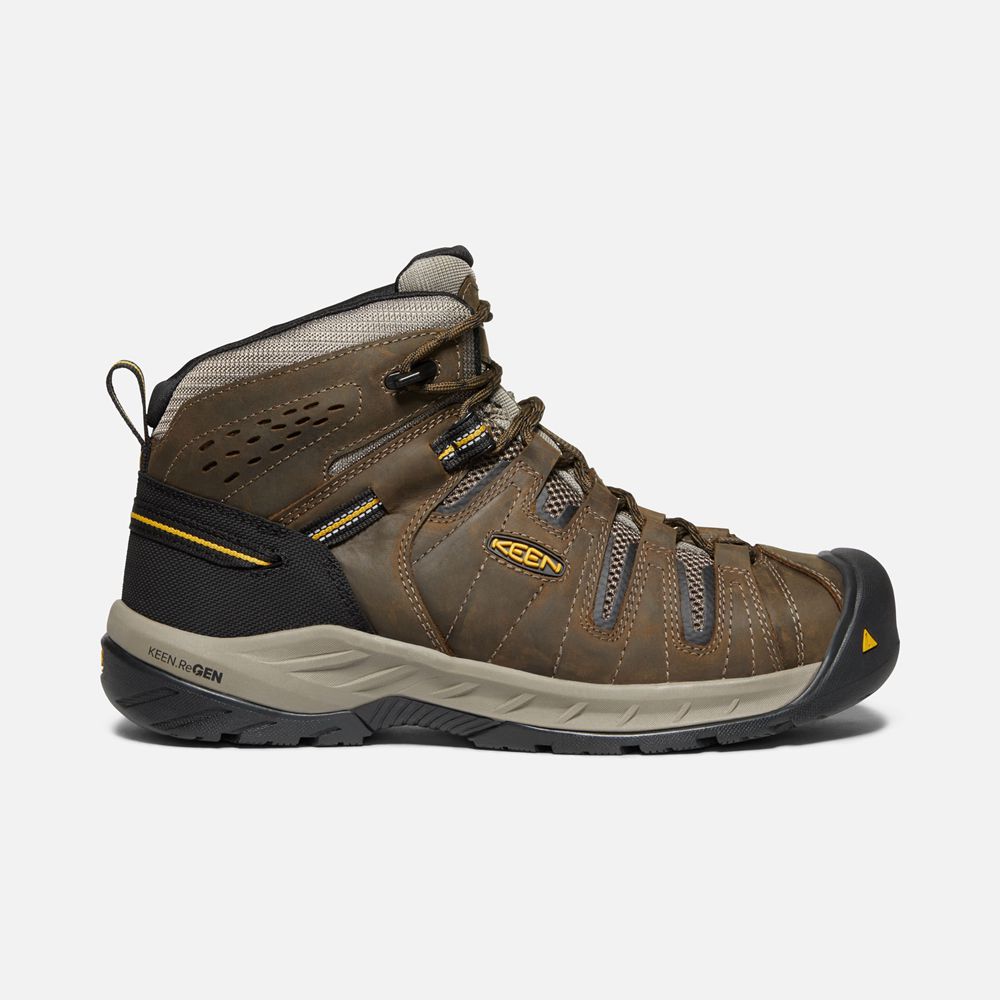 Keen Laarzen Heren Bruin - Flint Ii (Steel Toe) - 45687-ODRJ